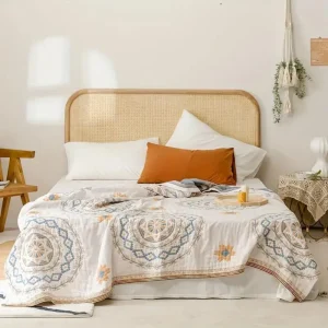 Mandala katoenen Boho deken – lichtgewicht artistieke decoratie
