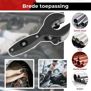 3-delige ratelmechanisme buissnijder