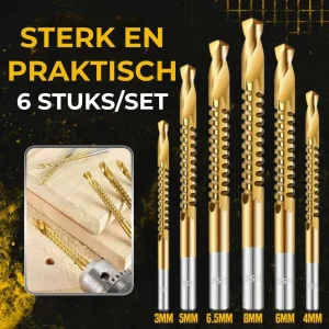 ⚙️Set spiraalboren – HSS, titaniumcoating en geschikt voor tal van materialen