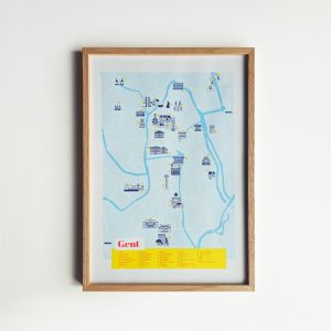 Poster Stadsplan Gent – A3
