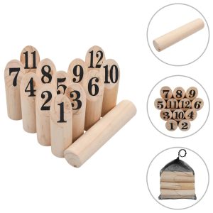 Nummer Kubb Spelset Hout
