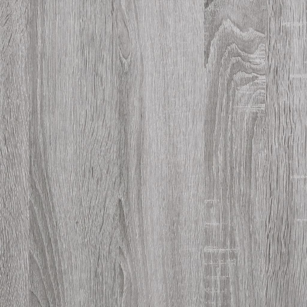 Schoenenkast 100X35X Bewerkt Hout Eikenkleur Grijs Sonoma - Afbeelding 9