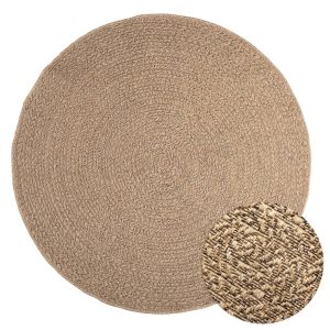 Vloerkleed Zizur Binnen En Buiten 160 Cm Jute Look Bruin