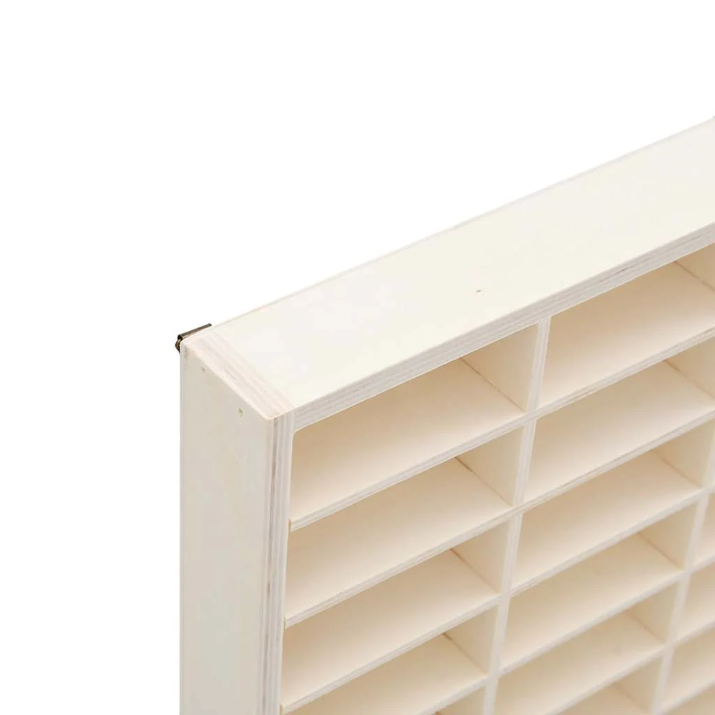 Houten Verzamelaarsvitrine Met 56 Vakken 40X4,5X60Cm - Afbeelding 8