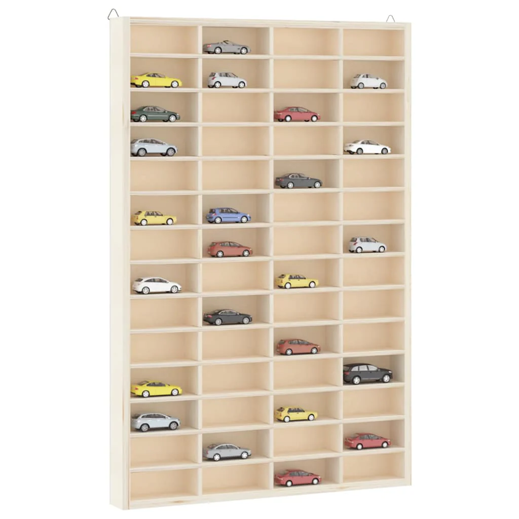 Houten Verzamelaarsvitrine Met 56 Vakken 40X4,5X60Cm