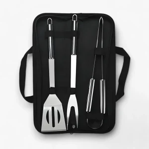 RVS BBQ Gereedschapsset - 5-delige Grillset in Draagtas | Navando