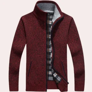 Alessandro - Casual Gebreid Vest met Rits