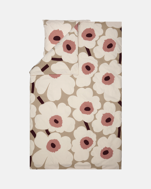 Dekbedovertrek Unikko 240×220 cm (Zand/Roze) - Afbeelding 4