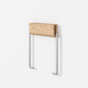 Toiletrolhouder Moebe – Eik/Chrome