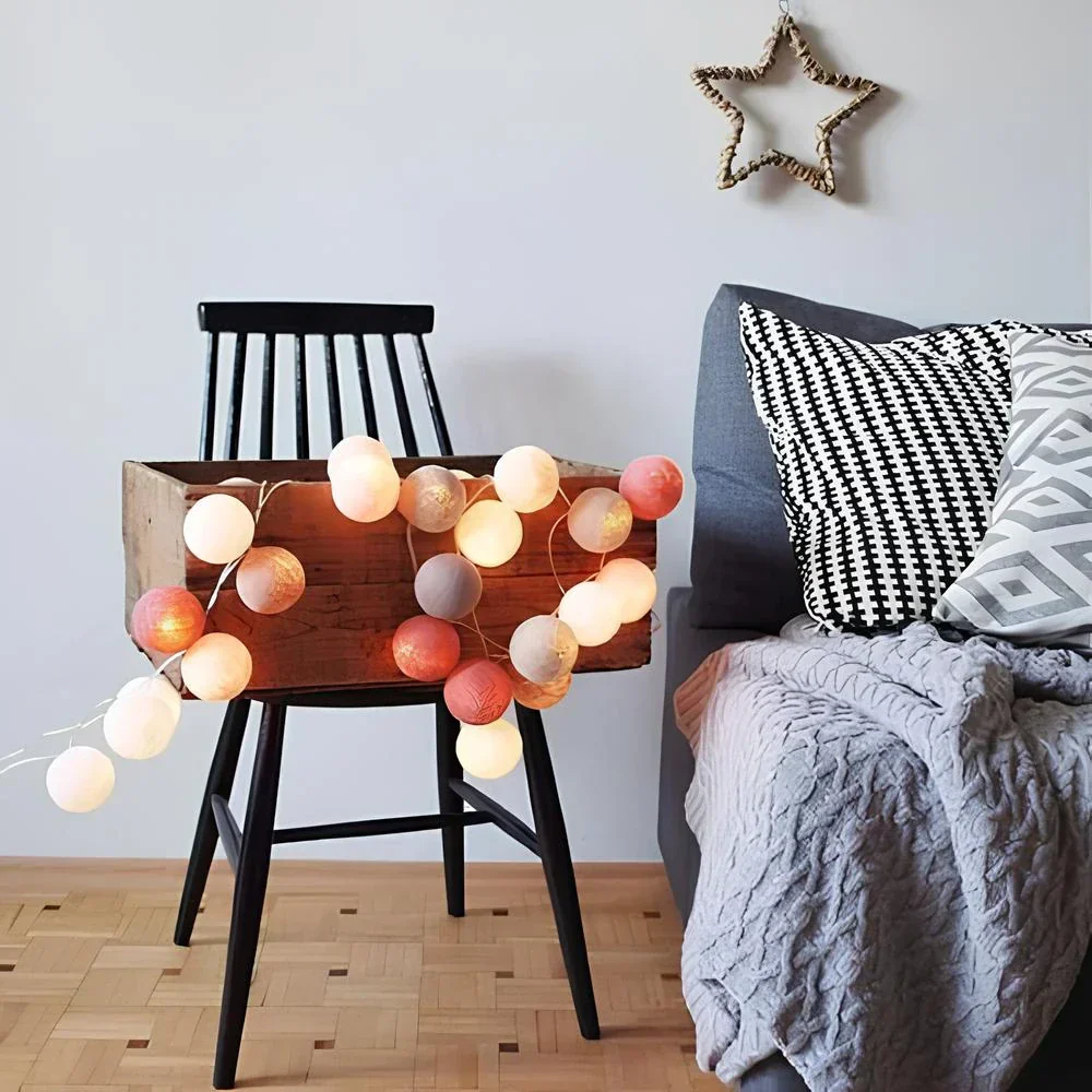 Navando | Decoratieve Lichtslinger Met Zachte Bolletjes - Afbeelding 9