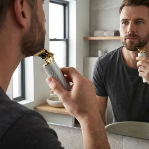 Navando | Draadloze Haartrimmer & Baardtrimmer met 4 Opzetkammen