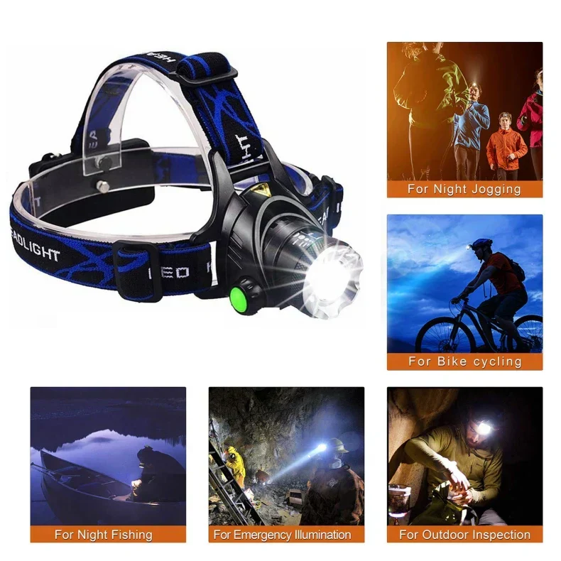 Navando | Verstelbare LED-Hoofdlamp Voor Buitenactiviteiten - Afbeelding 7