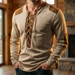 Navando | Vetersluiting Longsleeve Met Contrastpanelen