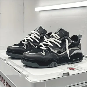 Navando | Ademend PU-materiaal sneakers