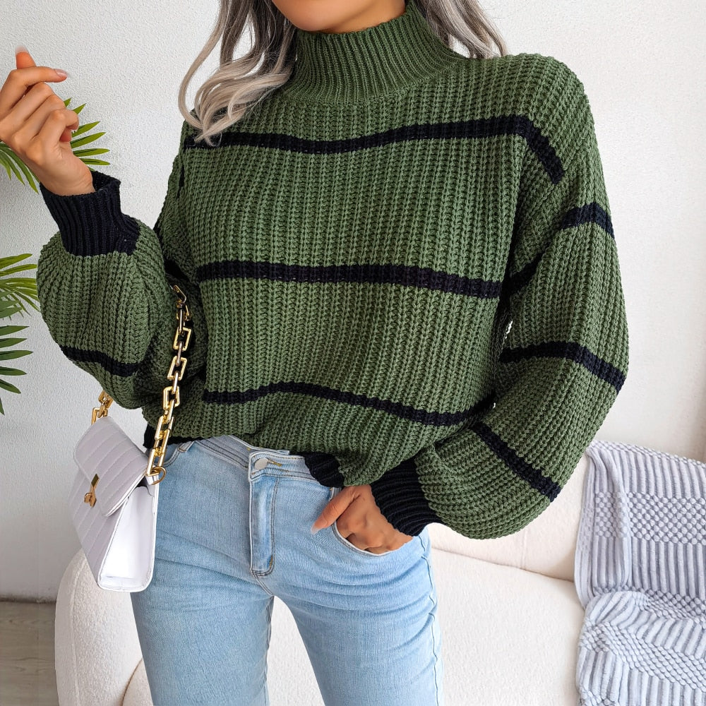 Georgiana - Casual Geribde coltrui - Afbeelding 4