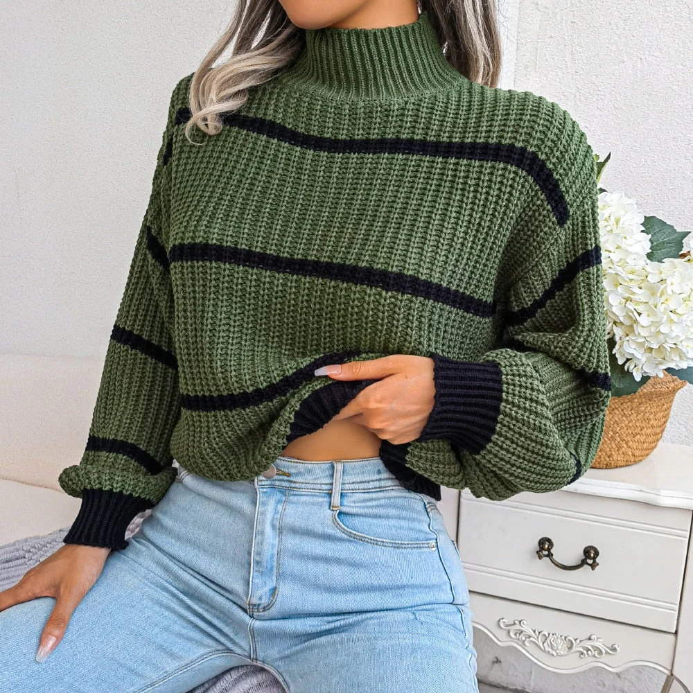 Georgiana - Casual Geribde coltrui - Afbeelding 6