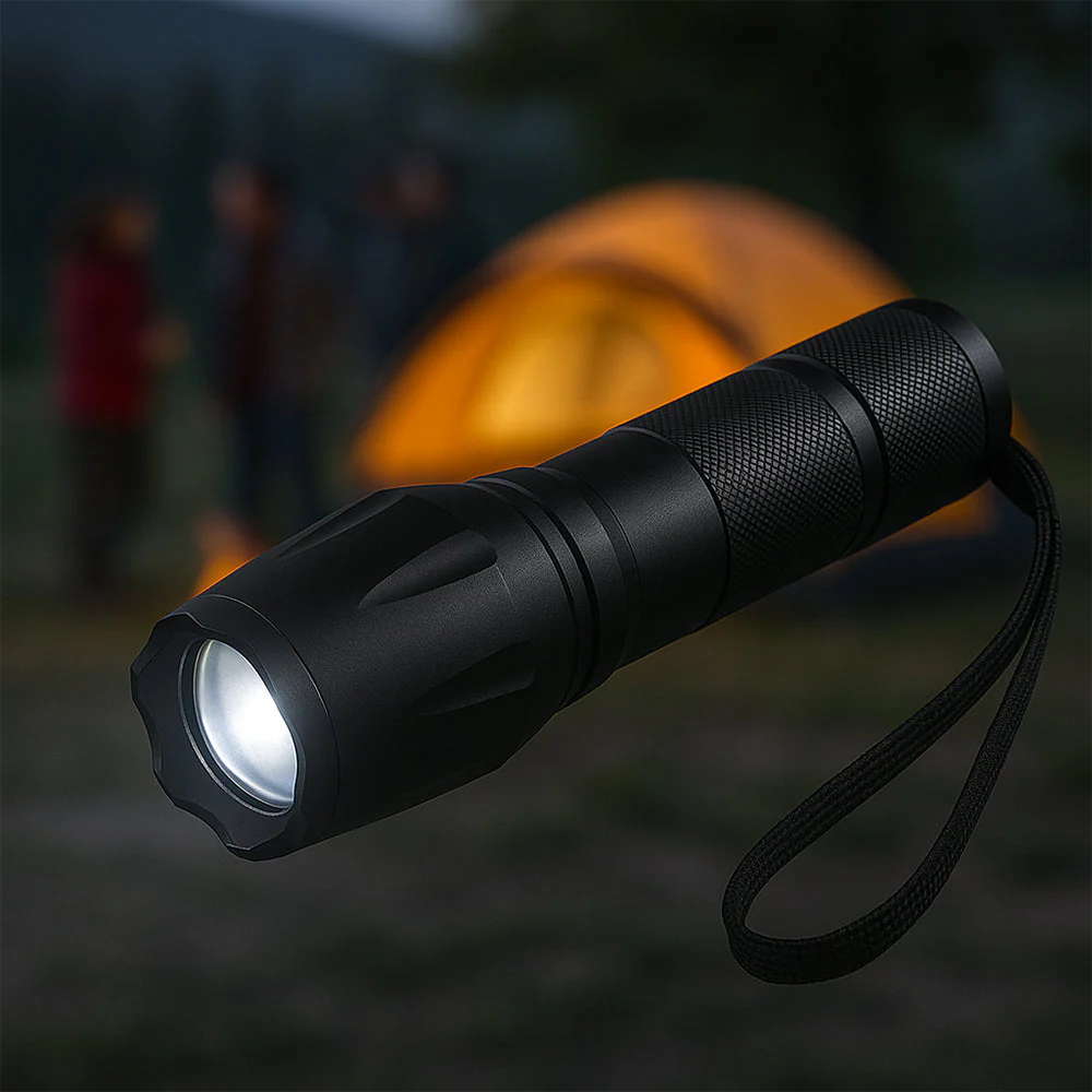 Tactische LED-Zaklamp - Zoomfunctie - 2500 Lumen - Waterbestendig | Navando - Afbeelding 2