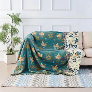 Omkeerbare Scandinavische katoenen deken – Gezellige decoratieve laag
